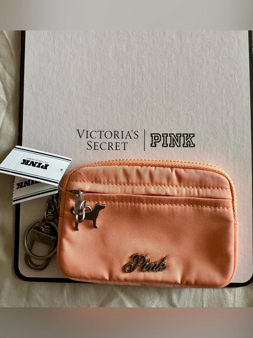 Victoria's Secret PINK Coral Mini Pouch